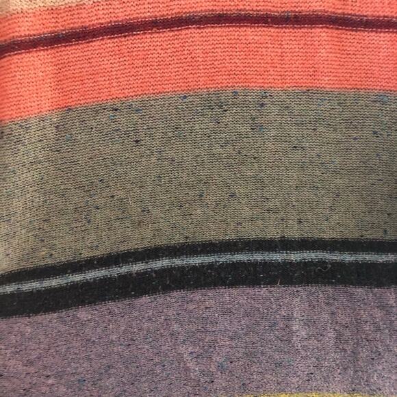 Anthropologie Daily Practice Striped Colorblock Turtleneck Keyhole Sweater Dress - Picture 3 of 8